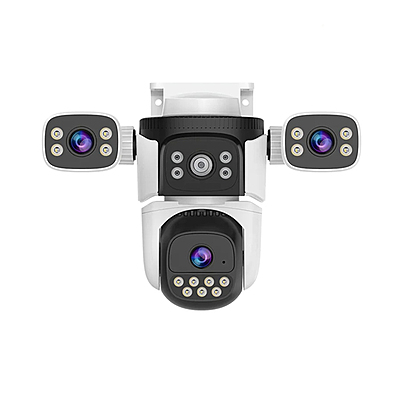 6MP Triple Lens 360 Degree Smart Night Color Vstarcam 4G Solar Battery Camera (CS621SR)
