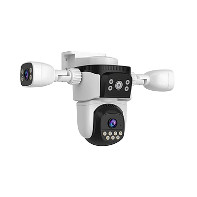 6MP Triple Lens 360 Degree Smart Night Color Vstarcam 4G Solar Battery Camera (CS621SR)