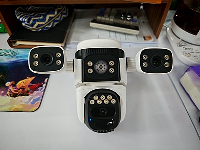 6MP Triple Lens 360 Degree Smart Night Color Vstarcam 4G Solar Battery Camera (CS621SR)