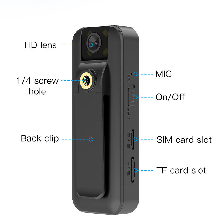Portable CB77 Body 4G Camera with Audio and Video recording Portable CB77 Body 4G Camera with Audio and Video recording